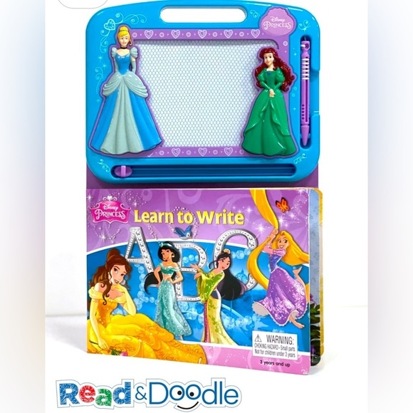 Disney Princess Learn to Write ABC Read & Doodle - Picture 1 of 6
